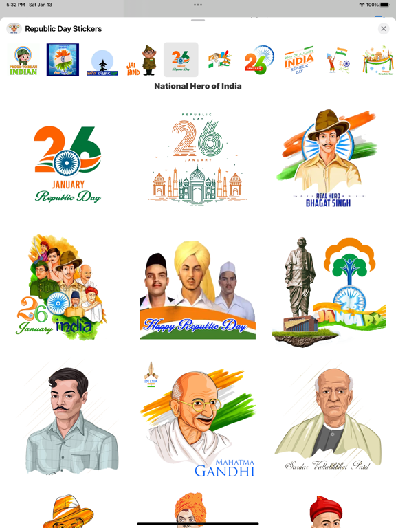 Screenshot #5 pour Happy Republic Day Stickers