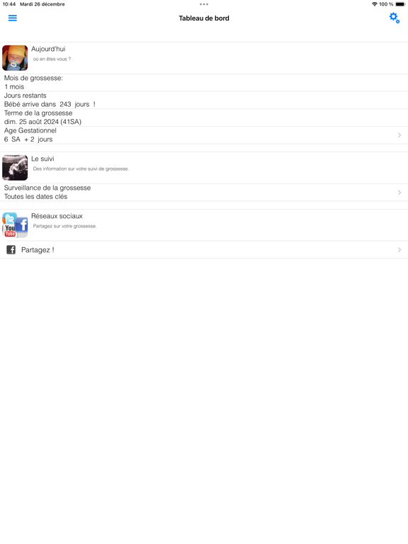 Screenshot #6 pour Age Gestationnel