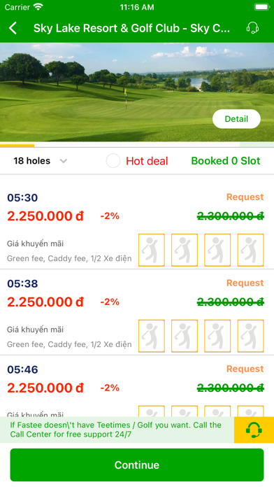 Fastee: Golf Tee Time Booking Screenshot