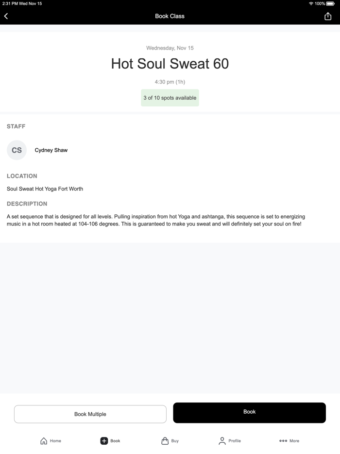 Soul Sweat Hot Yoga