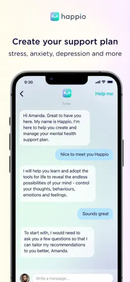 Game screenshot Happio: Mental Health Support apk