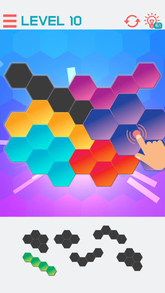 #2. Hexagon Graph Puzzles (iOS) Podle: F Permadi