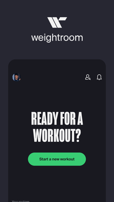 Screenshot #1 pour Weightroom Workout Tracker