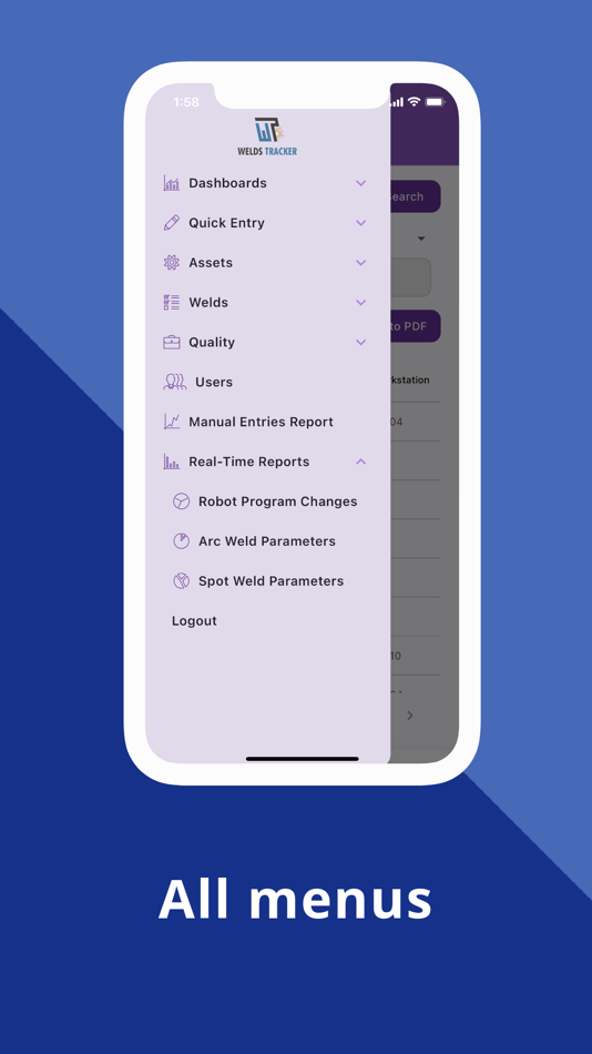 #3. Welds Tracker (iOS) By: ABDELAZIZ AIT LMAROUCH