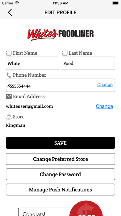 White's Foodliner Screenshot