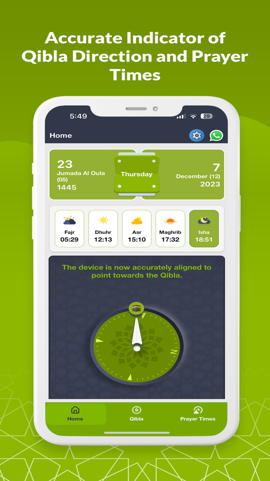 #2. Qibla Finder | Prayer Times (iOS) Podle: Adintop FZ LLC