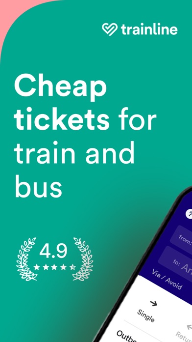 Trainline: Buy train ticketsのおすすめ画像1