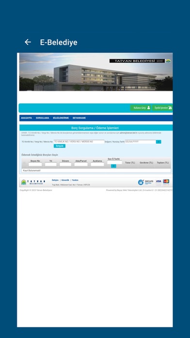 Tatvan Belediyesi Screenshot