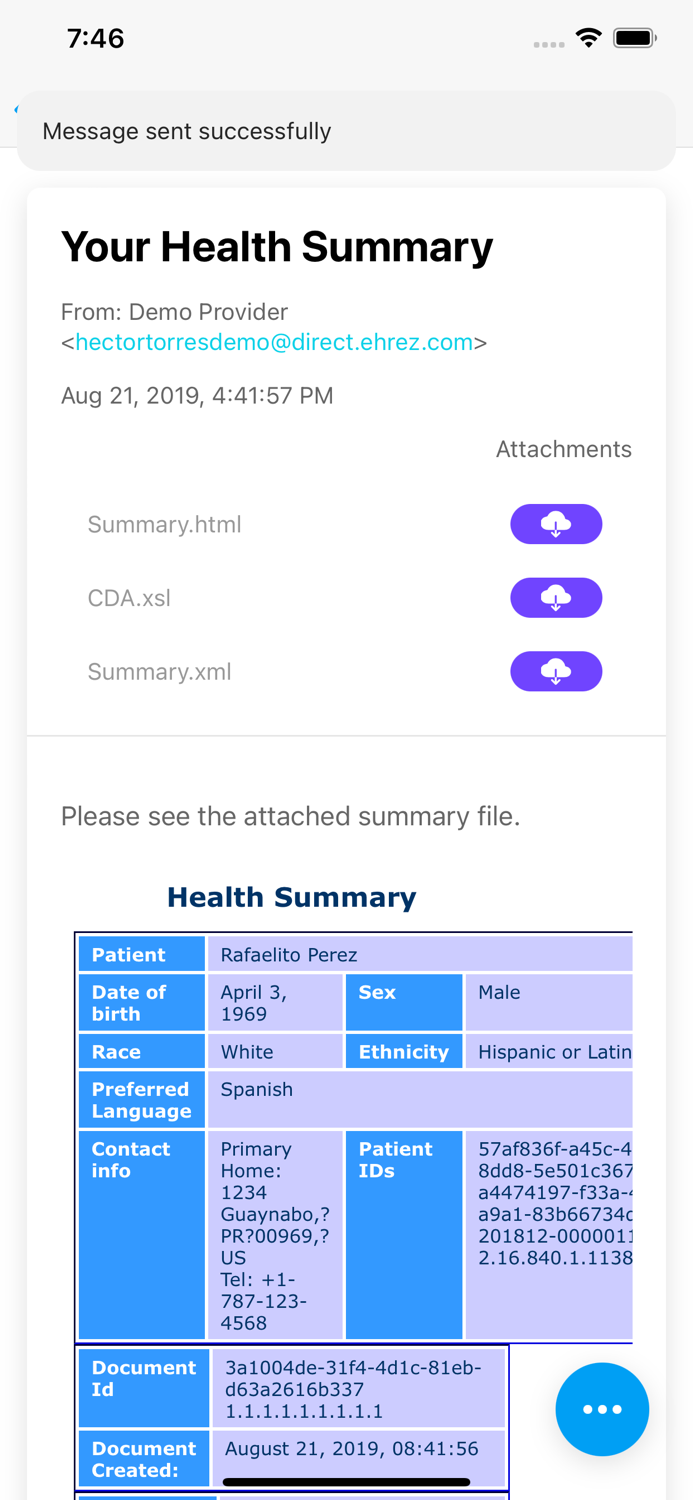 EHRez Patient Portal