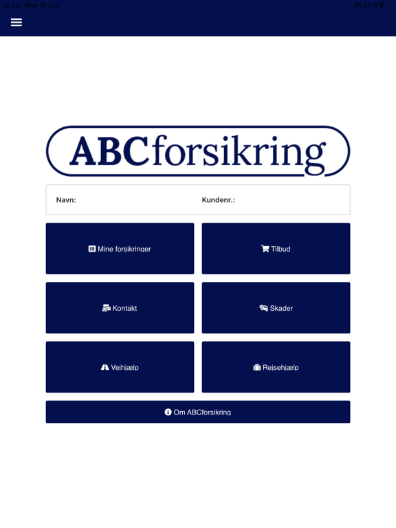 Zrzuty ekranu ABCforsikring iPad 