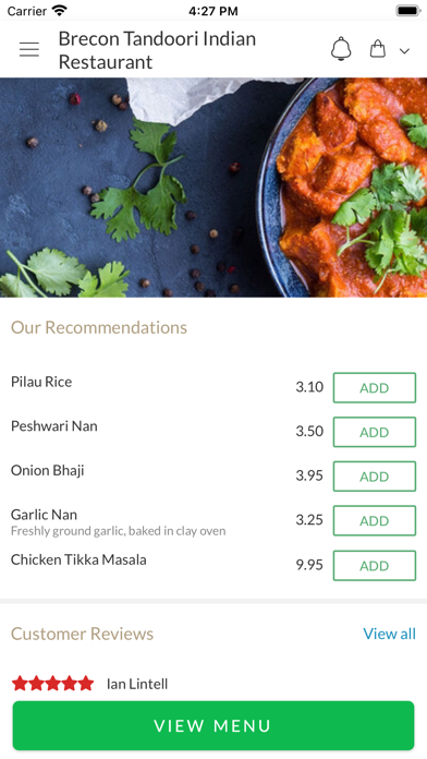 Brecon Tandoori Indian Screenshot