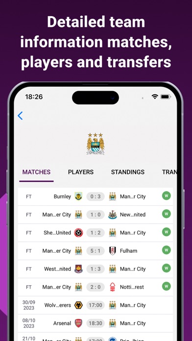 English League Live scores Screenshot