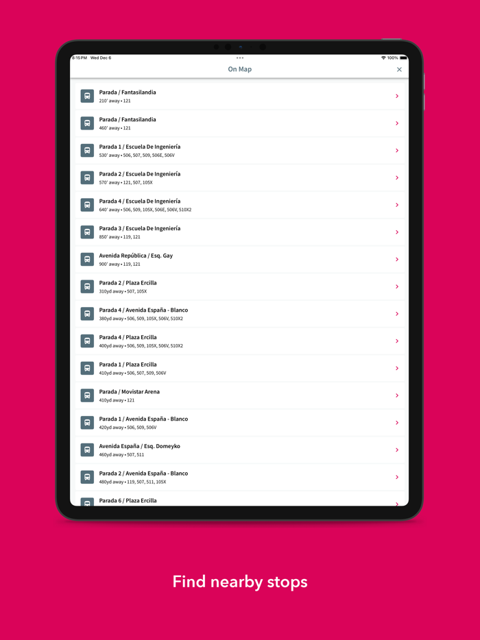 Santiago Bus Checker