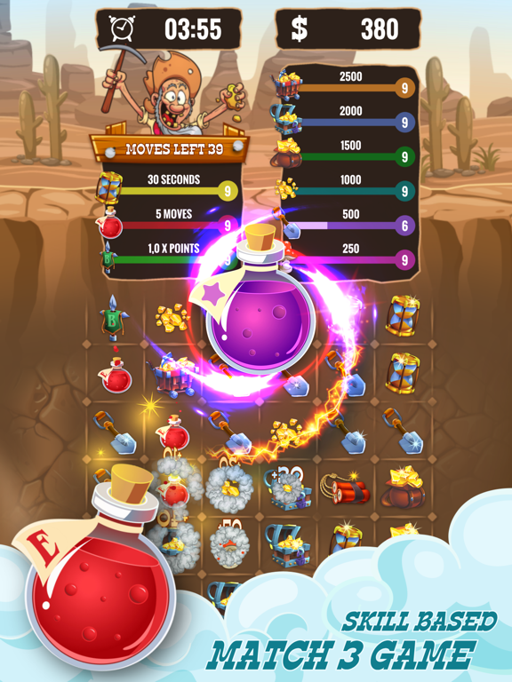 Screenshot #4 pour Gold Miner & Match 3 Tycoon