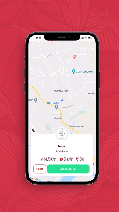 Foodmine Rider App Screenshot