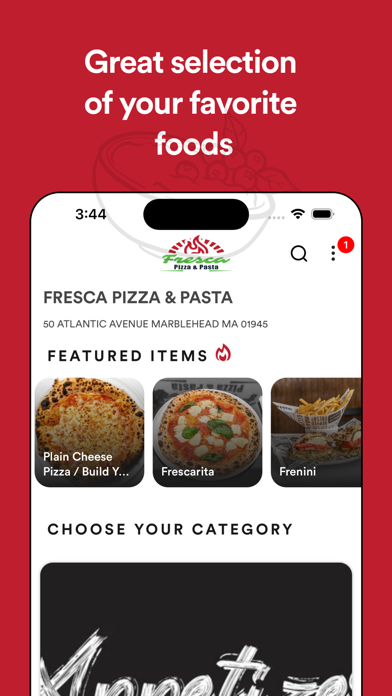 Fresca Pizza & Pasta Screenshot