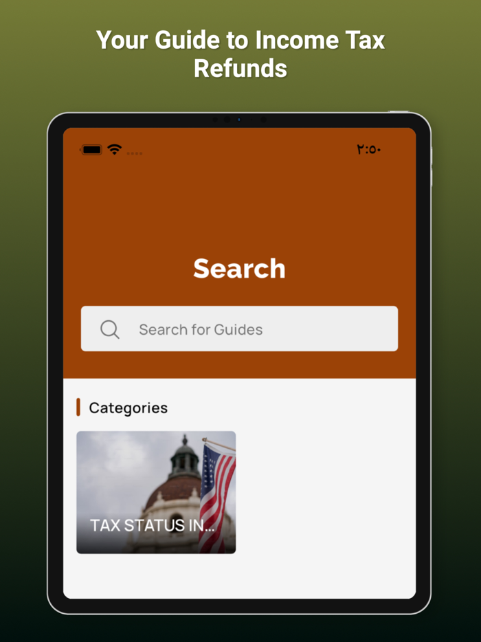 Tax Status Income Refund Info