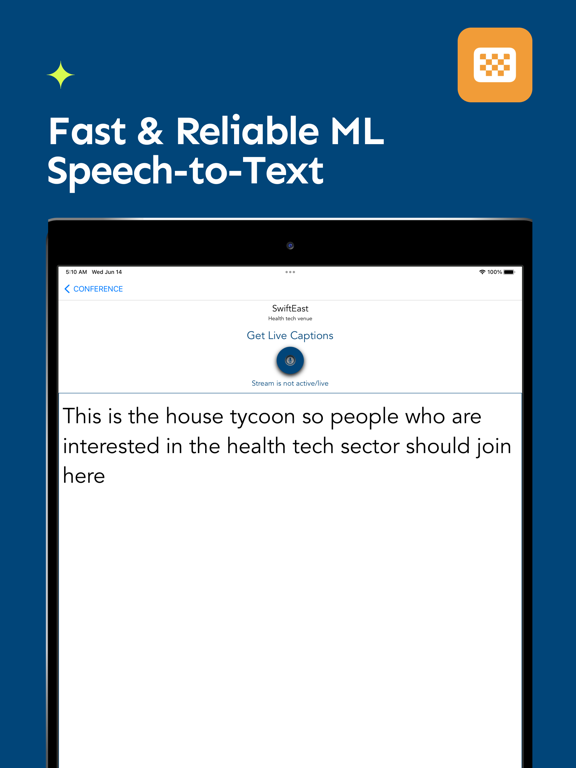 Conference Live Captioning iPad screenshot 5 - Utilities app