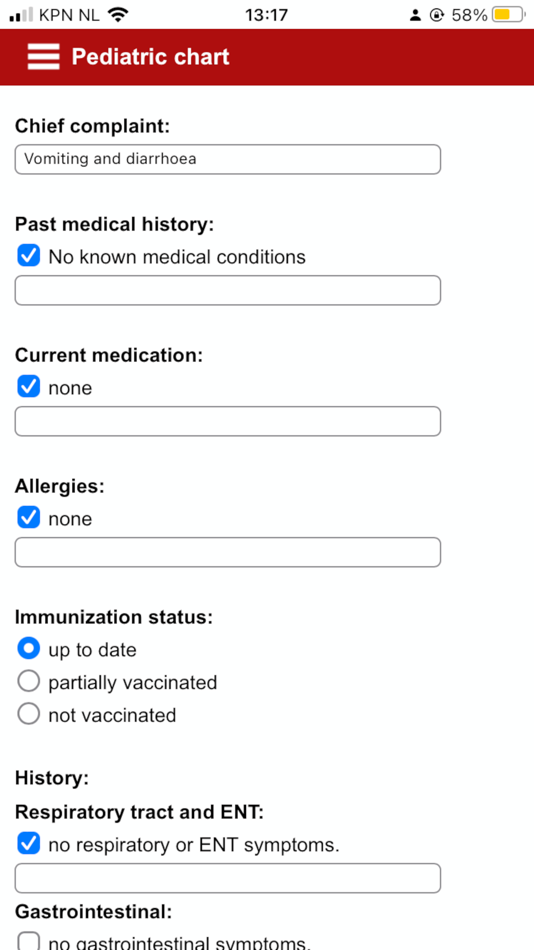 #1. Pediatric ED chart (iOS) 由: Rimon