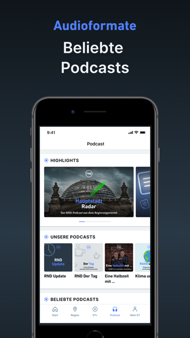 ST - Nachrichten und Podcast Screenshot