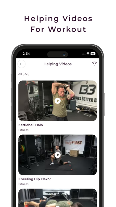 BodyF1rst App Screenshot
