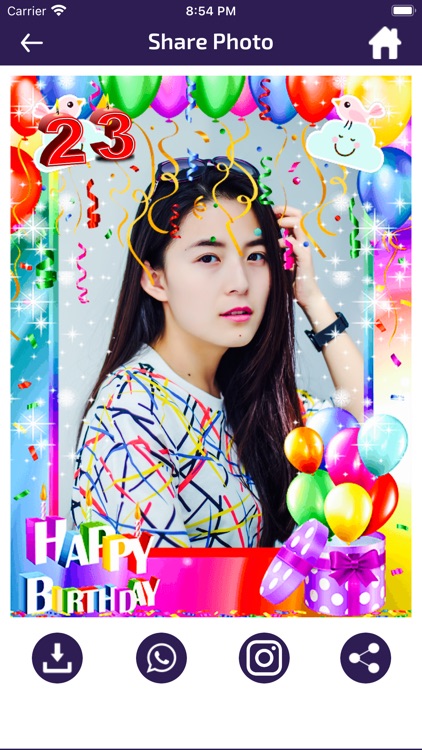 Birthday Photo Frames - Editor screenshot-5