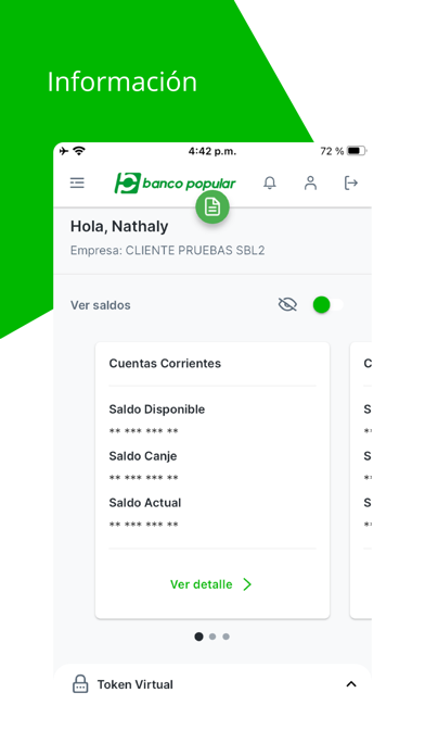 Banco Popular Empresas Screenshot