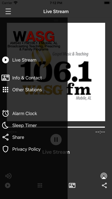 WASG FM 106.1 Radio Screenshot