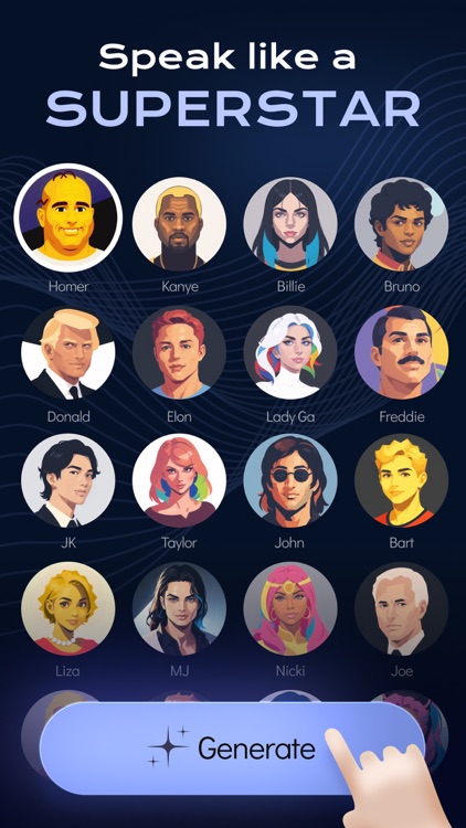 Celeb Voice Generator with AI