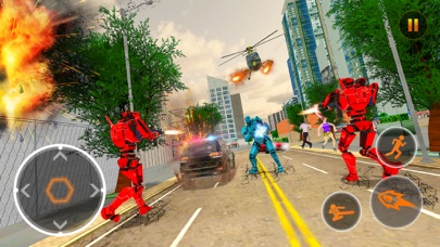 Robot Helicopter Transform War Screenshot