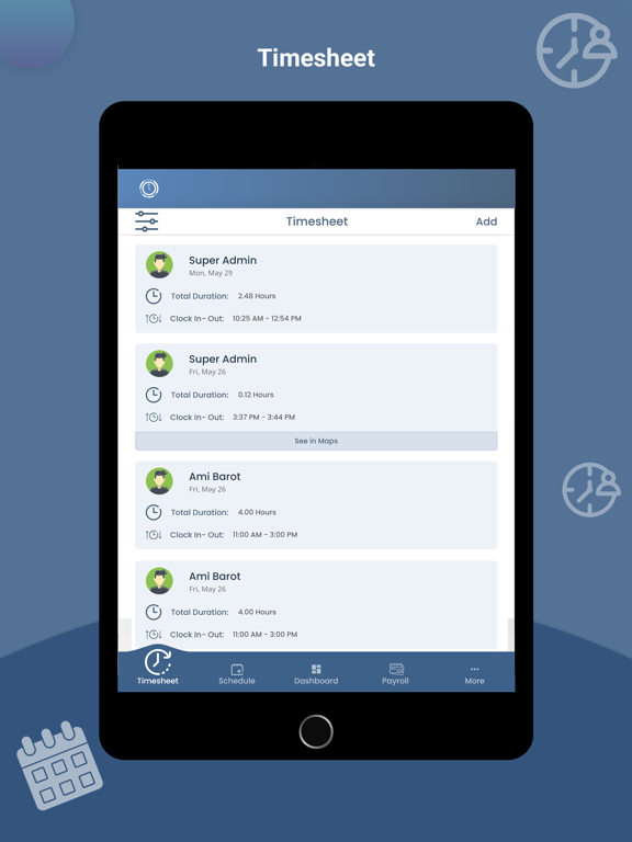 Screenshot #6 pour Time Clock Wizard