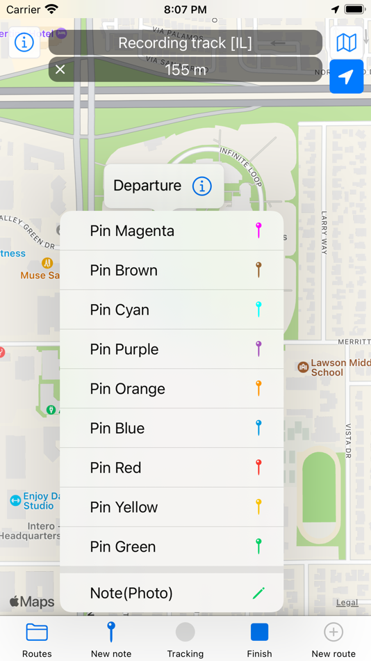 #7. RouteNote (iOS) By: YUKARI KIKUCHI