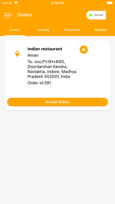 Meal Mate Driver Screenshot