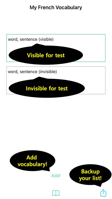 My French Vocabulary Screenshot