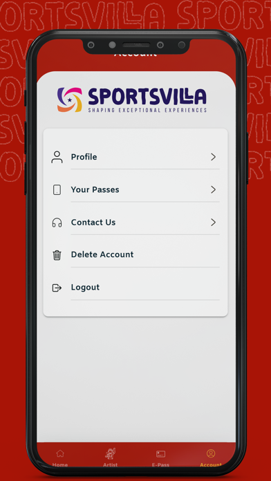 Sportsvilla - Events & Sport Screenshot