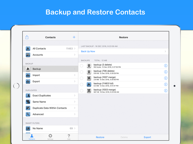 ‎Cleaner - Merge Contacts Screenshot