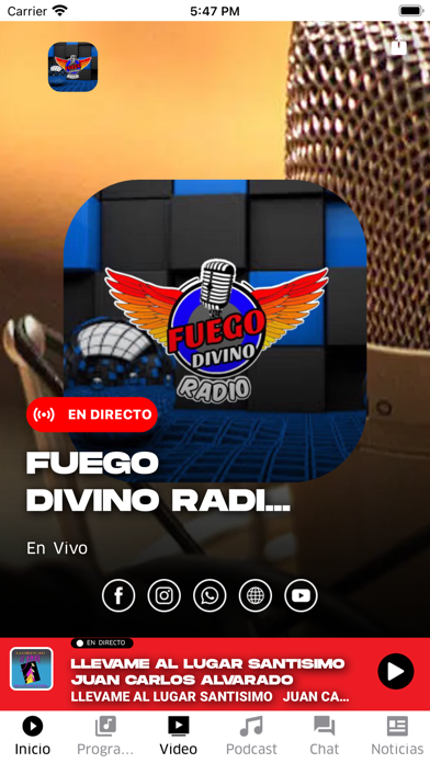Fuego Divino Radio Screenshot