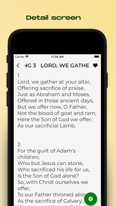 Catholic Hymns Book Screenshot