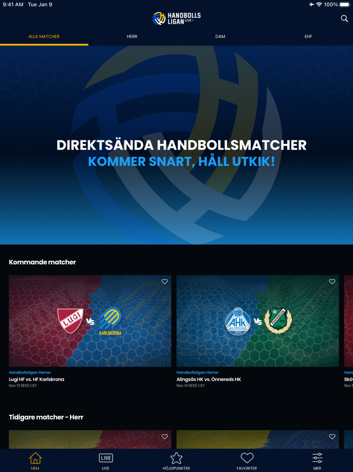 Handbollsligan Live