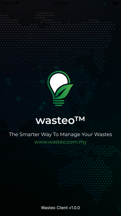 Wasteo Client Screenshot