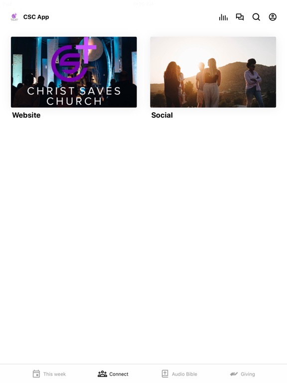 Christ Saves Church iPad screenshot 2 - Education app