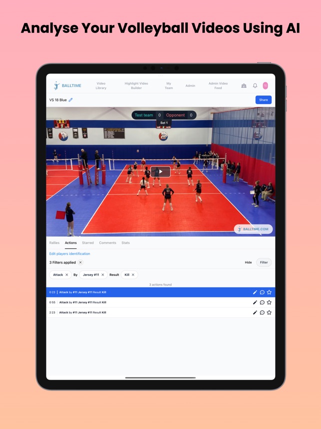 Balltime is the first-ever Video & Analytics platform powered by