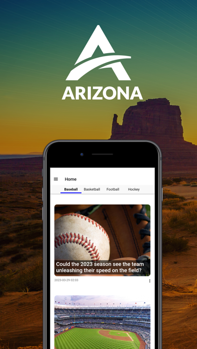 Arizona Sports App Info Screenshot