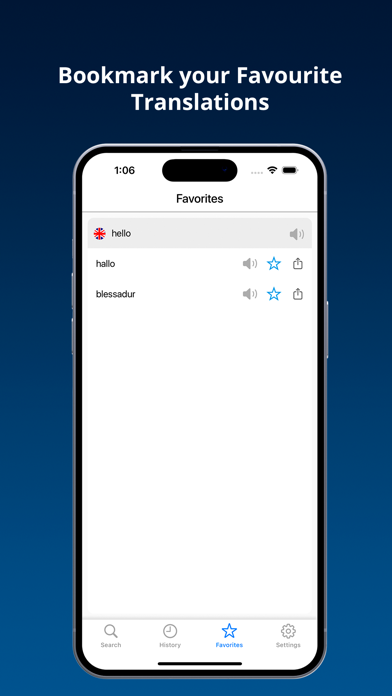 English Icelandic Dictionary + Screenshot