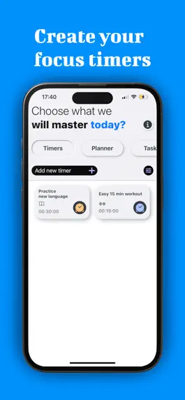 Game screenshot Extra task: focus timer & more apk