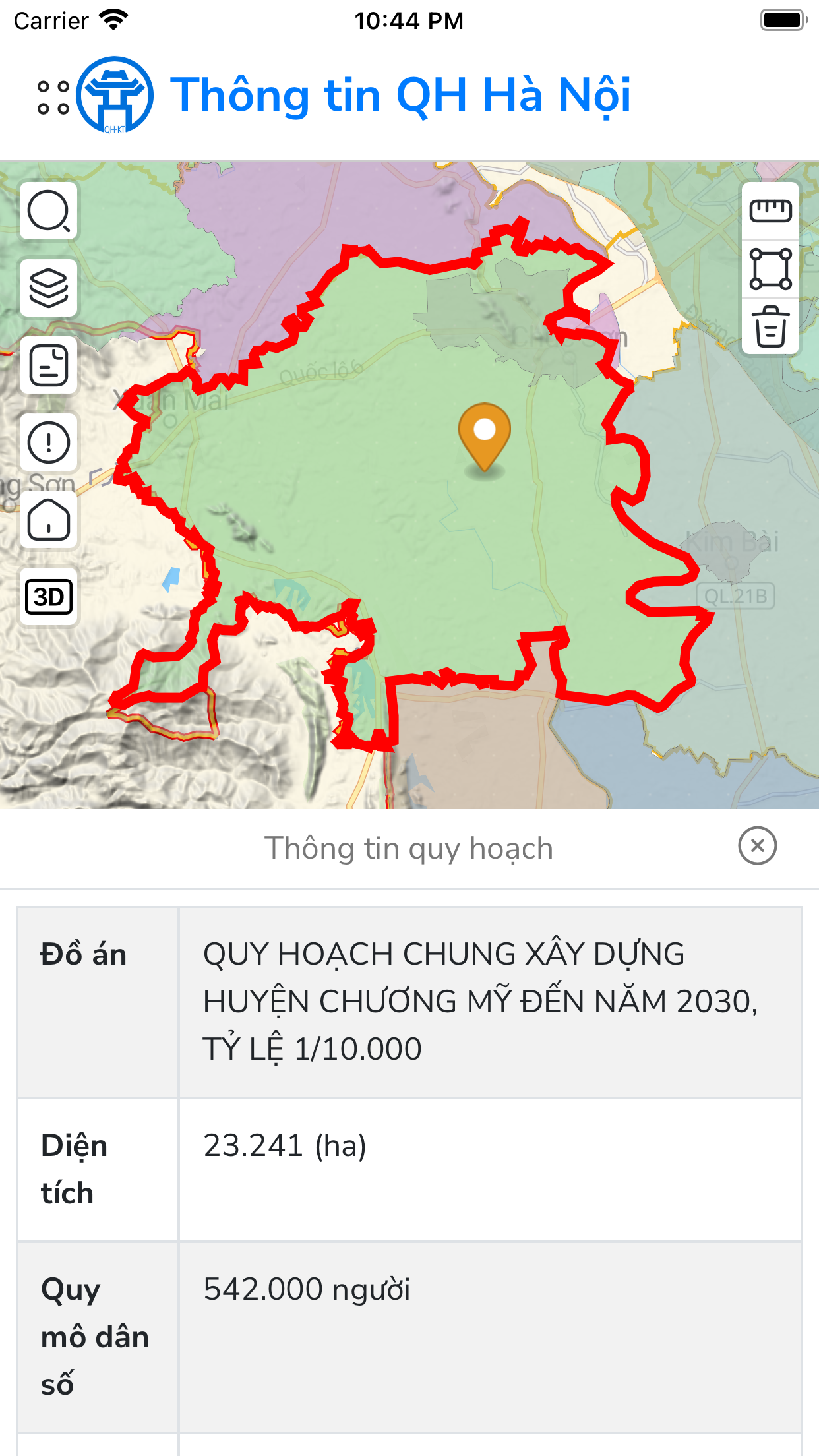 Thông tin quy hoạch
