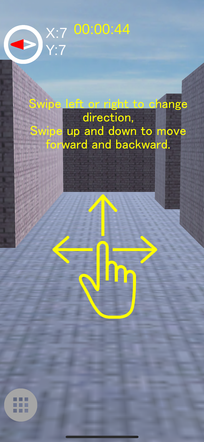 3D Maze of brick walls