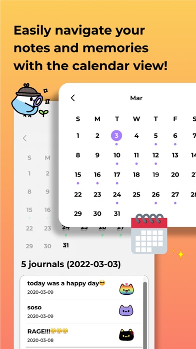 Miuu Note-Cute Diary With Lock Screenshot