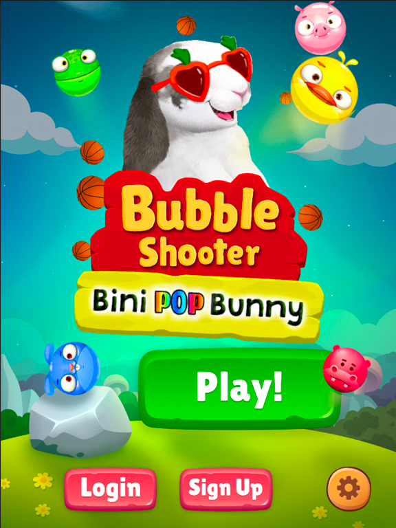 Bubble Shooter- Bini the Bunny iPad screenshot 3 - Games app