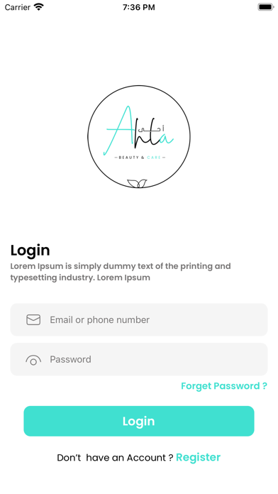 AHLA Service Provider Screenshot